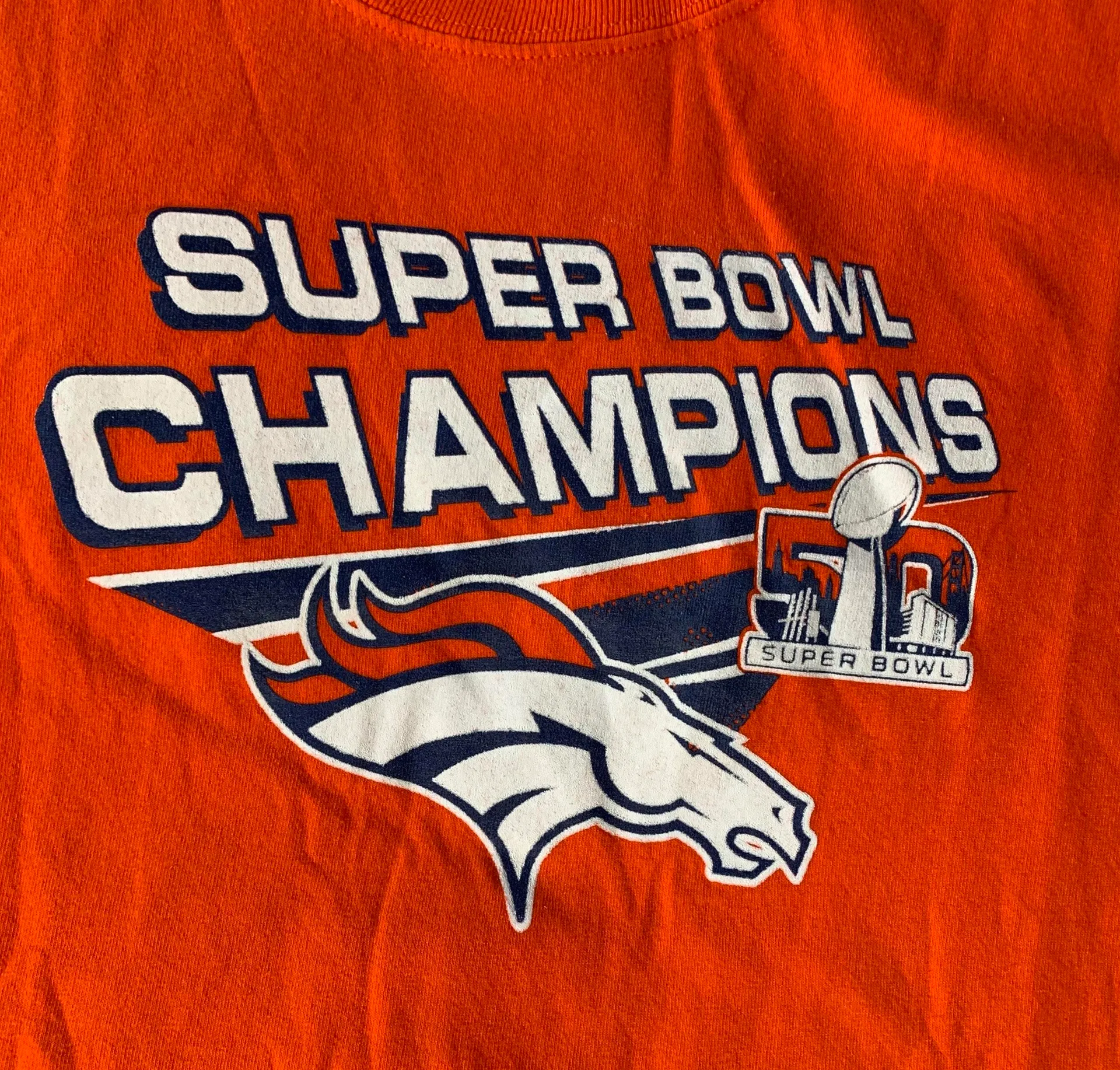 NFL Denver Broncos Super Bowl Champions Orange T-shirt  - Image 3