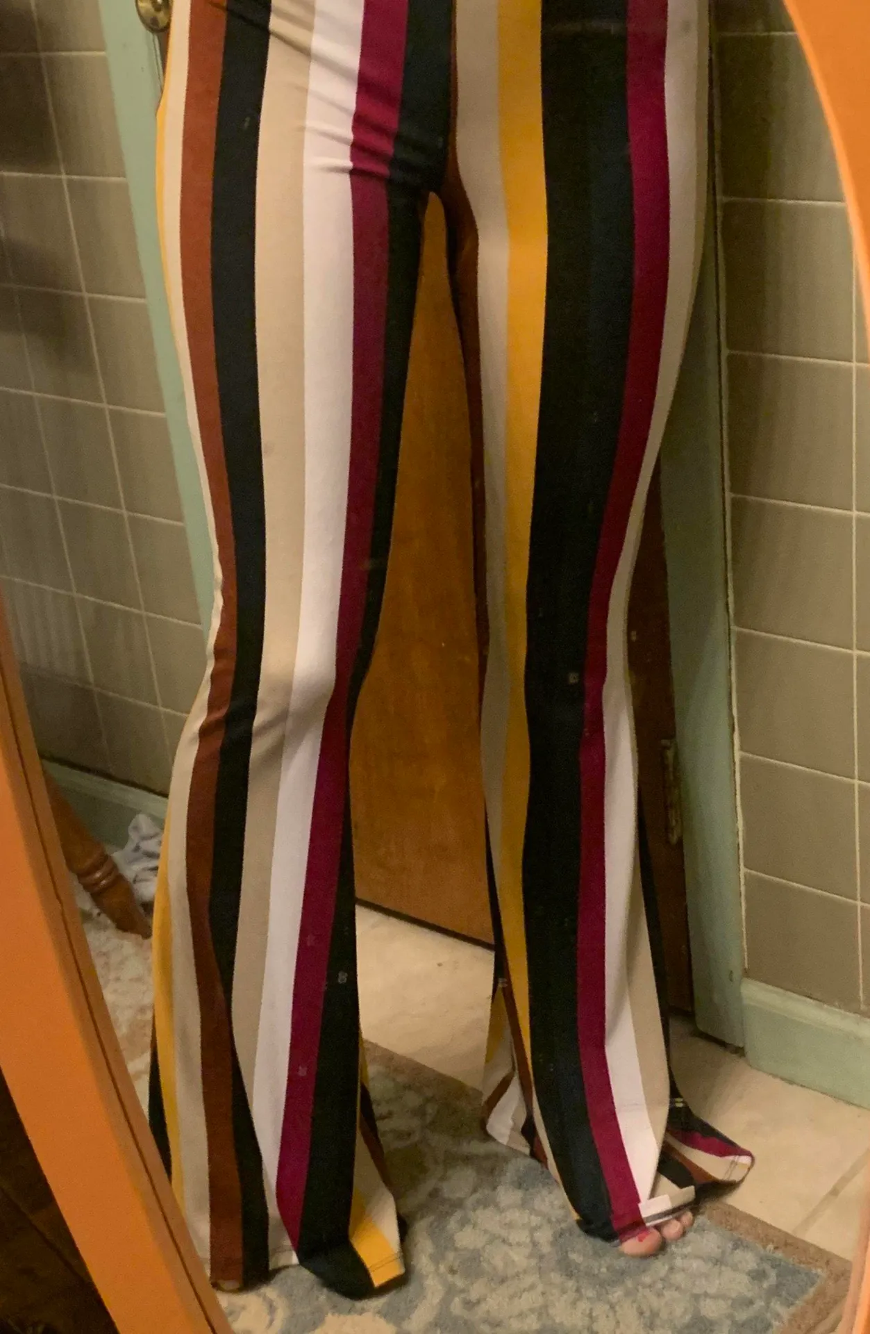 Forever 21 Striped Flare Pants - Image 2