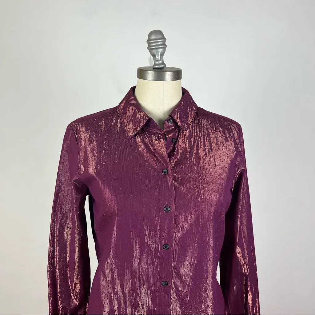 Scotch & Soda Metallic Button-Up Shirt - Image 4