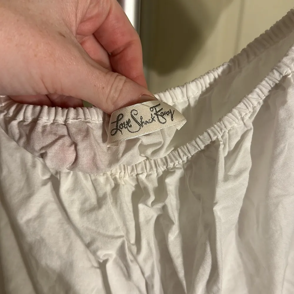 LoveShackFancy Frida Off-The-Shoulder Embroidered Top *small flaw see last pic - Image 9