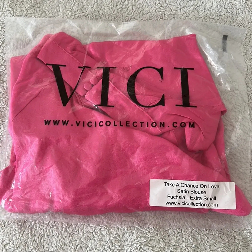VICI | Take A Chance On Love Satin Blouse - Image 6