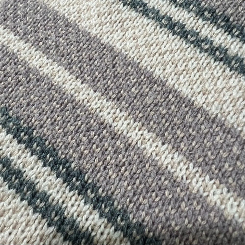 Vintage Jersild Viking Knits Wool blend striped crewneck sweater Made in USA Gray Size M - Image 8