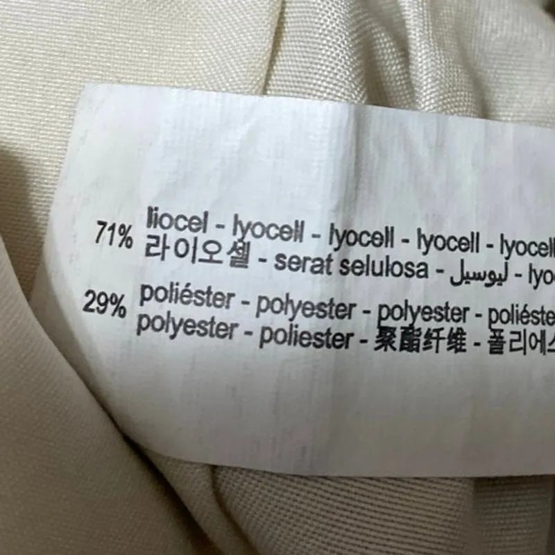 Zara Women's Light Beige Pleated High Waisted A Line Mini Casual Shorts Size S - Image 5