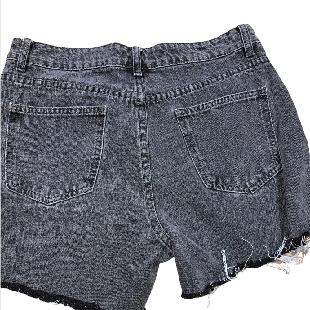 Dolls Kill Momokrom size UK 10 distressed shorts - Image 2