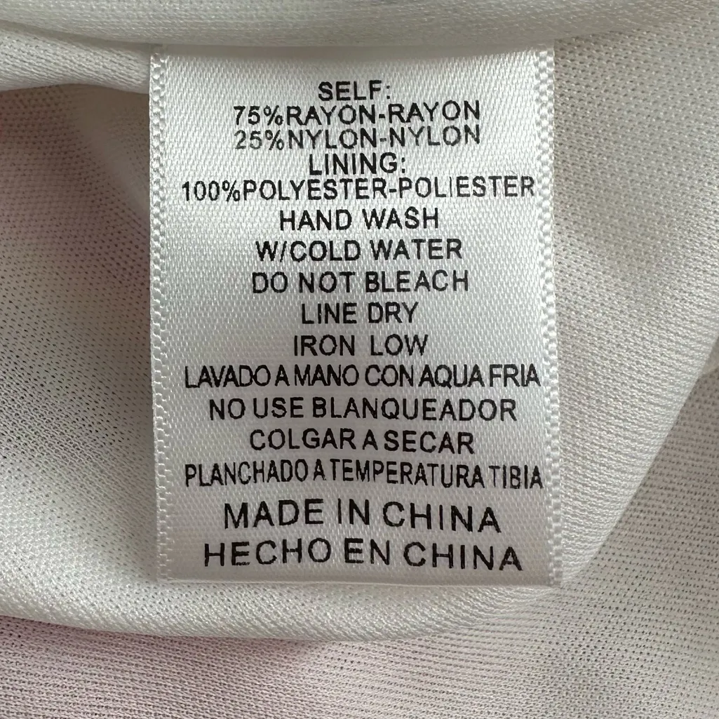 Listicle Multicolor Stripe Shift Dress size Medium NWT Tie Neck Tiered Ruffle - Image 12