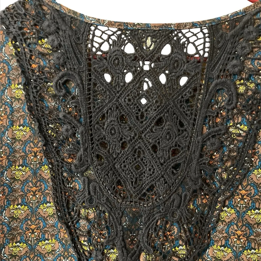 Coco + Jameson floral dress Brown Size M - Image 4