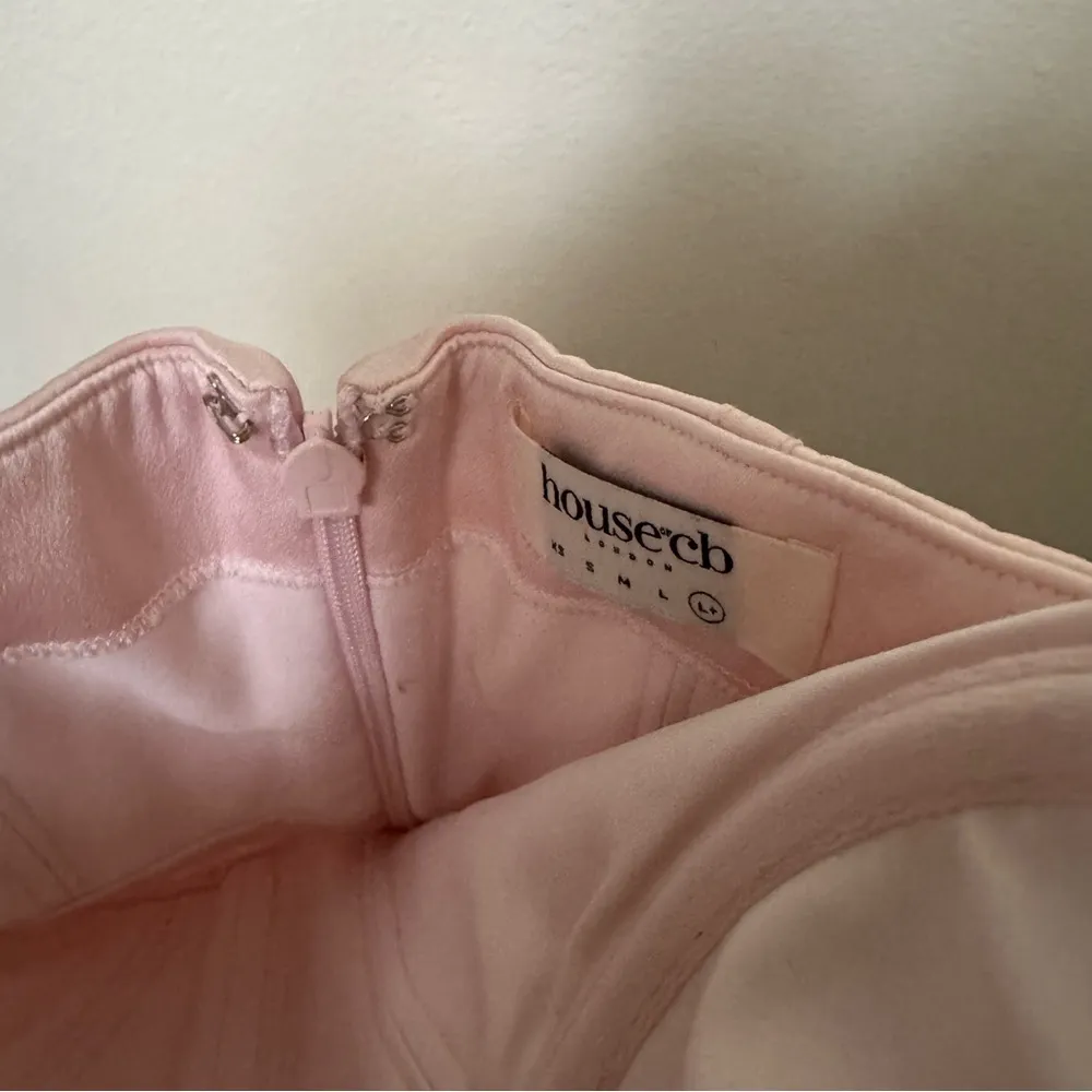 House of CB Charmaine Blush Pink Corset Maxi Dress - Image 7