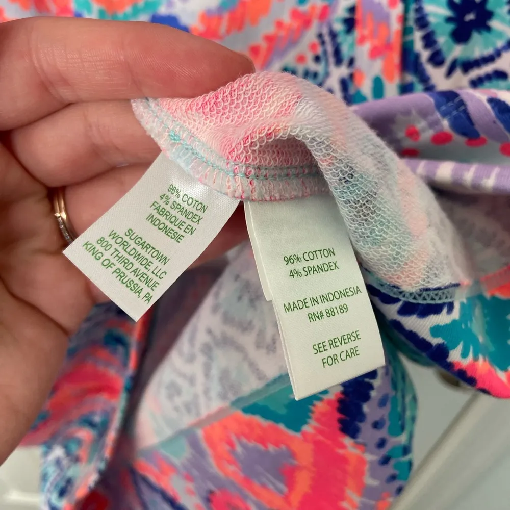 NWOT Lilly Pulitzer women’s Skipper Popover solar opposite print UPF 50+ dress S - Image 5