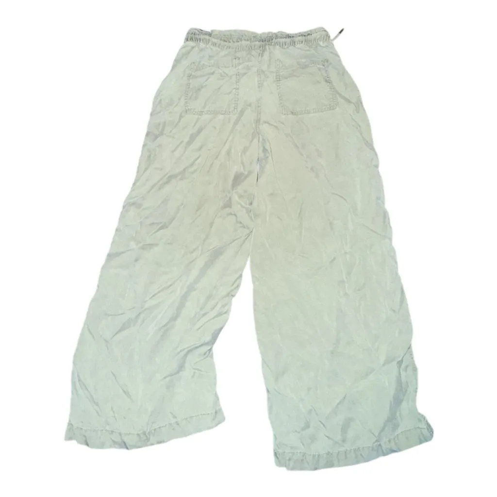 LOFT Size Small Emory Wide Leg
CROP PANT Relaxed Loose sage green Soft lyocell - Image 7