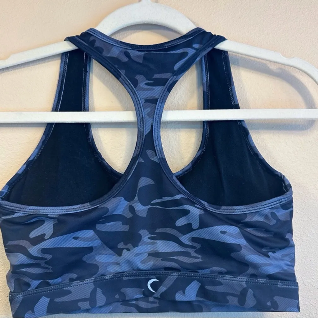 ZYIA ACTIVEWEAR BLUE CAMO RACERBACK SPORTS BRA Sz. Med ATHLETIC WEAR 🩵NWOT🩵 - Image 2