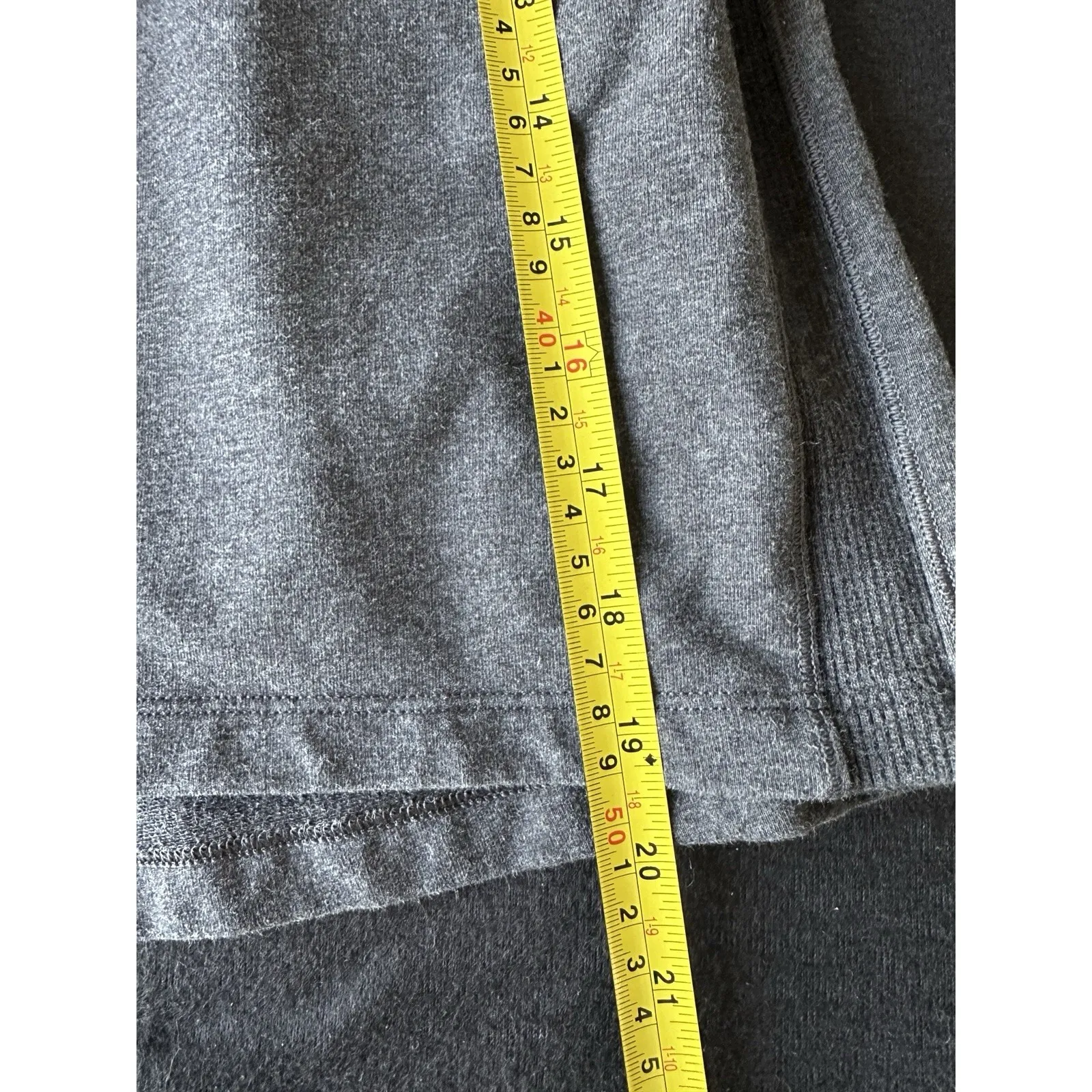 Lululemon Start Anew Skirt ‎ Heathered Grey Cotton Elastane Ribbed Sides Size 2 Gray - Image 6