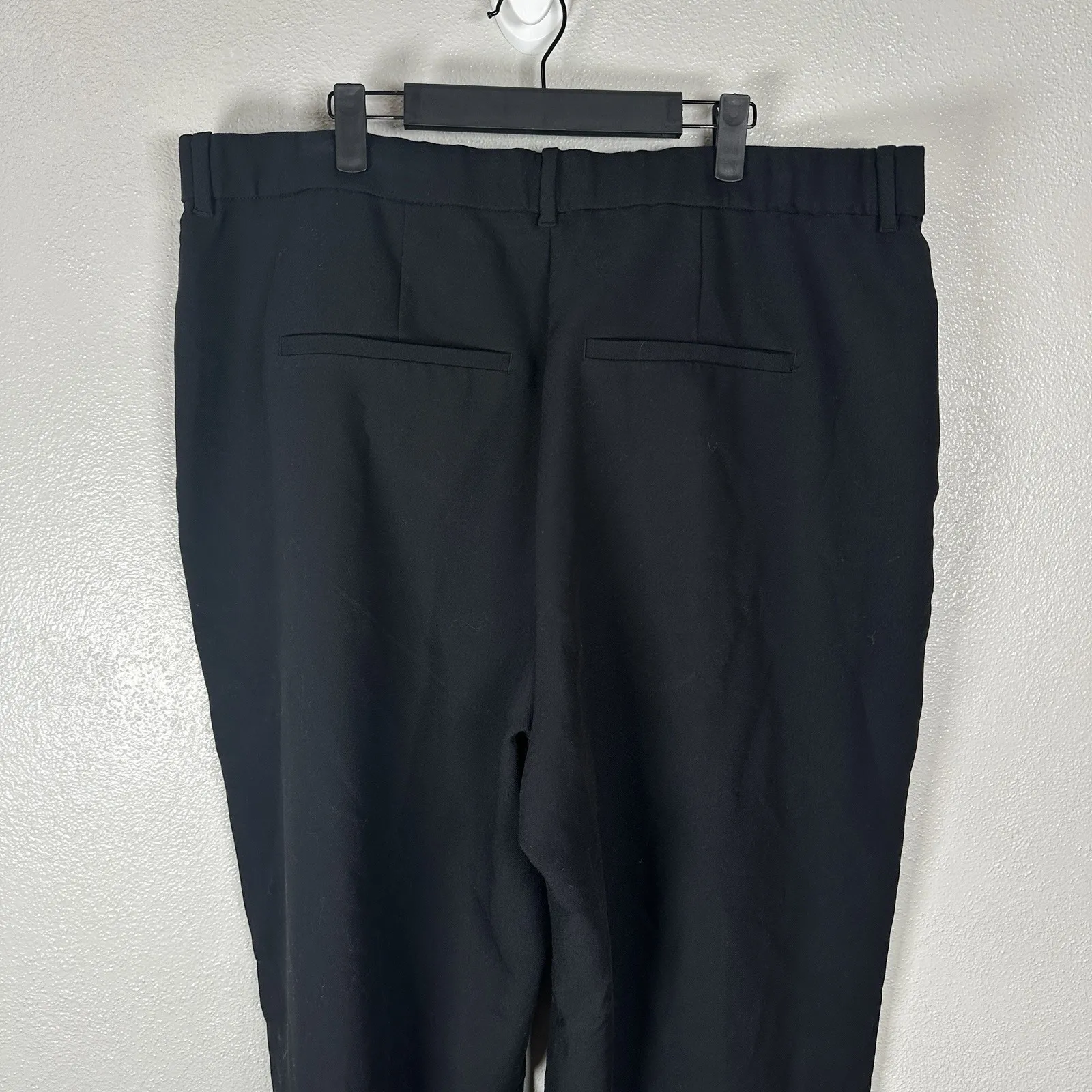 NEW Abercrombie & Fitch Sloane Tailored Pant Curve Love 35/20L Black Wide Leg - Image 5
