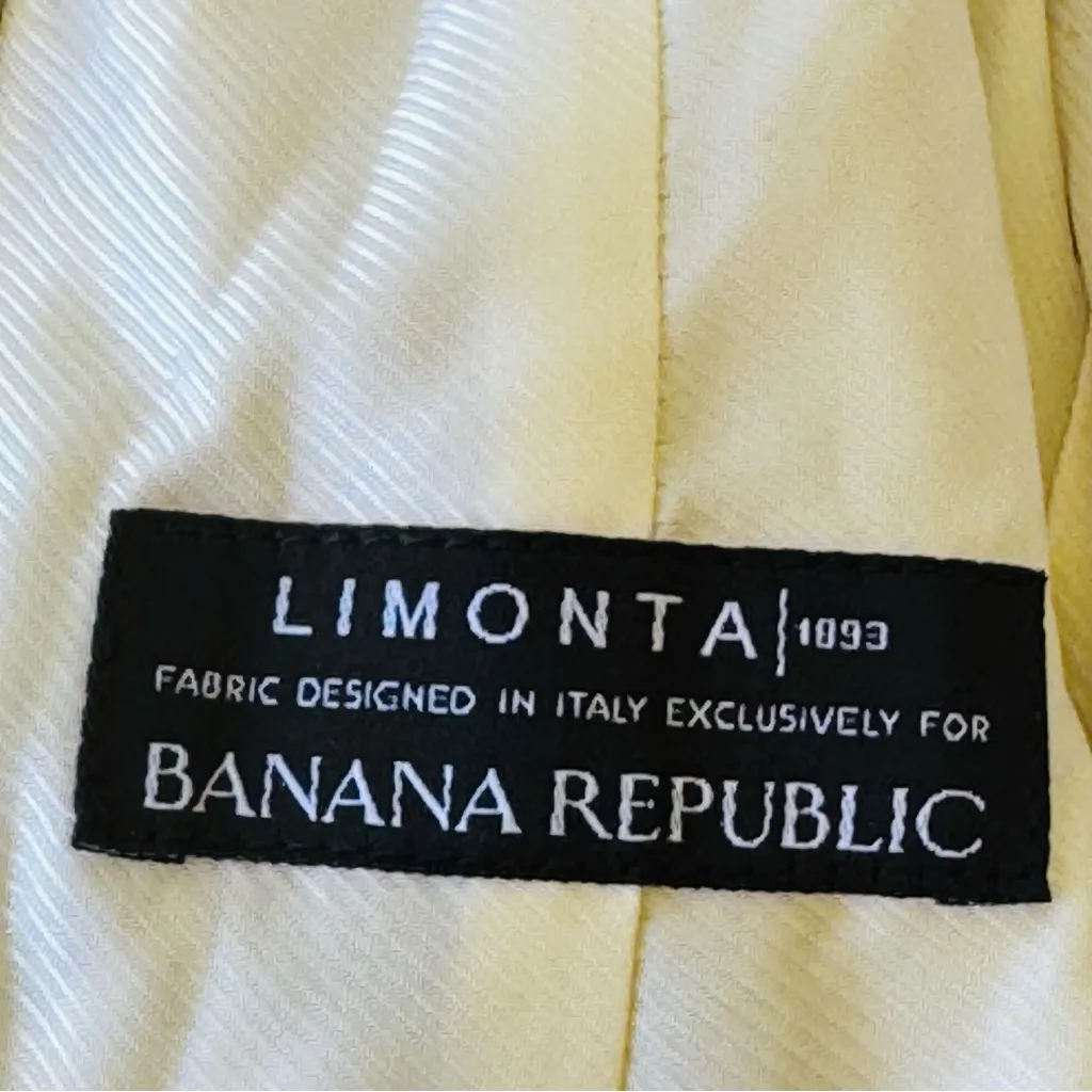 Banana Republic Water-Resistant Tie-Sleeve Trench Coat Jacket Camel Tan Belted - Image 5