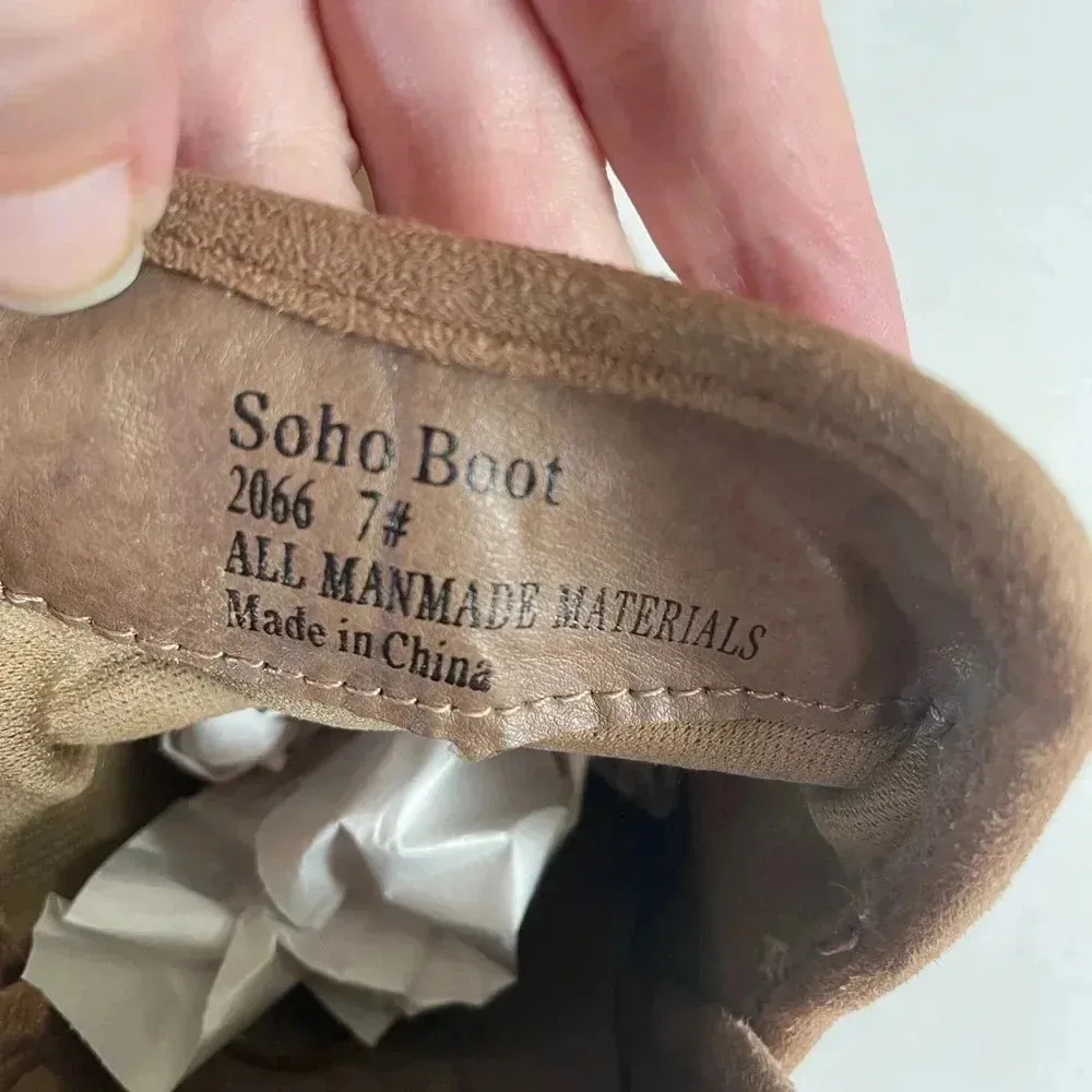 Seven7 Womens Soho‎ Boots, Sand Size 7 GUC! - Image 7