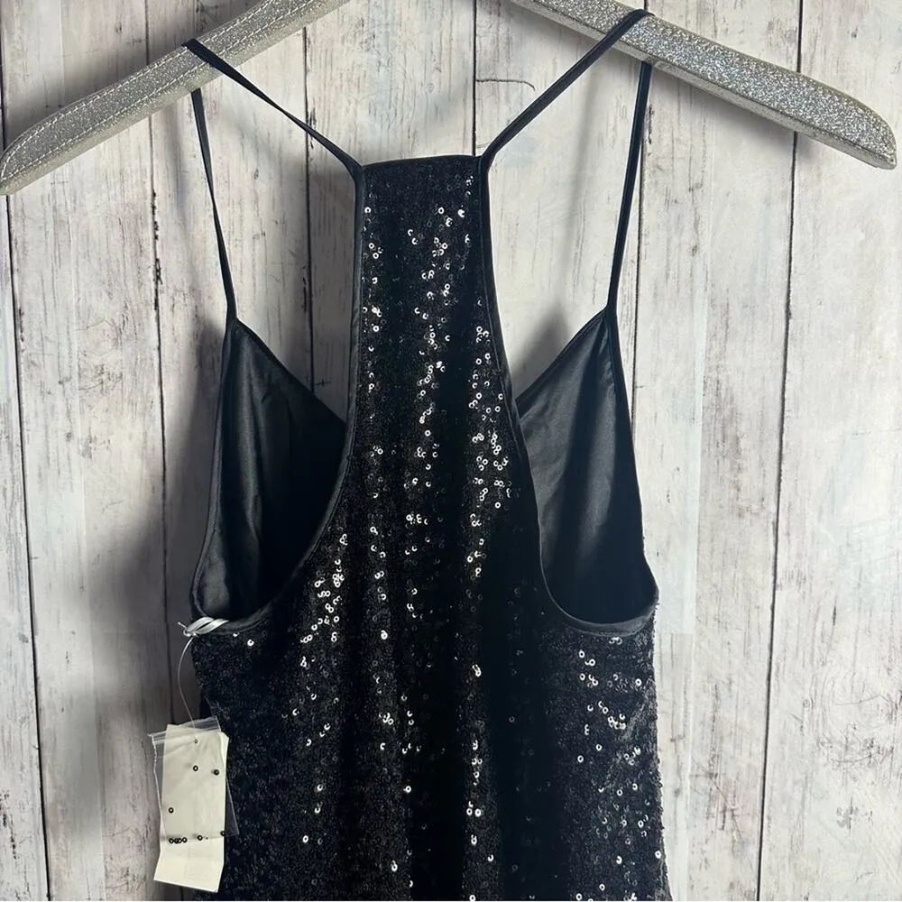 Pearl by Georgina Chapman Black Sequin Dress NEW Size 10 - Image 5