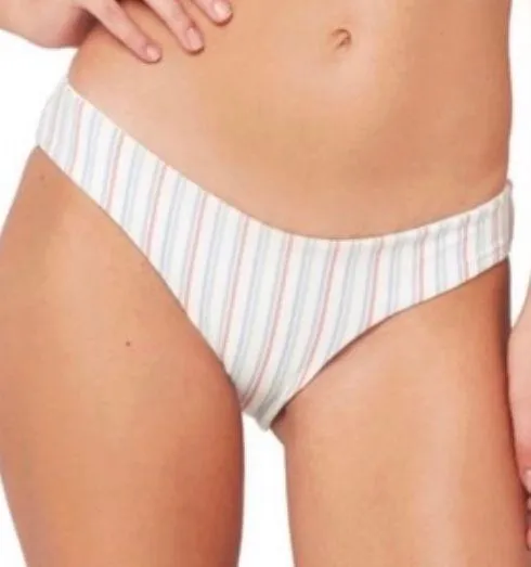 l*space Pastel Striped Solid Mismatched Bikini Set - Image 2