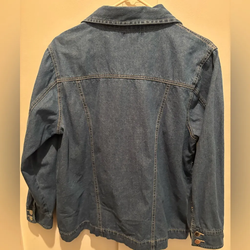Vtg Turtle Bay New York Denim Shirt/Light Jacket Blue Size L - Image 4