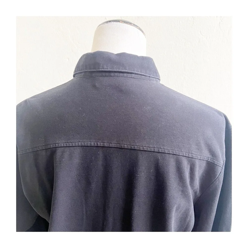 The Kooples Women’s Black Long Sleeve Collared 3/4 Button Shirt Two Pockets - Image 7