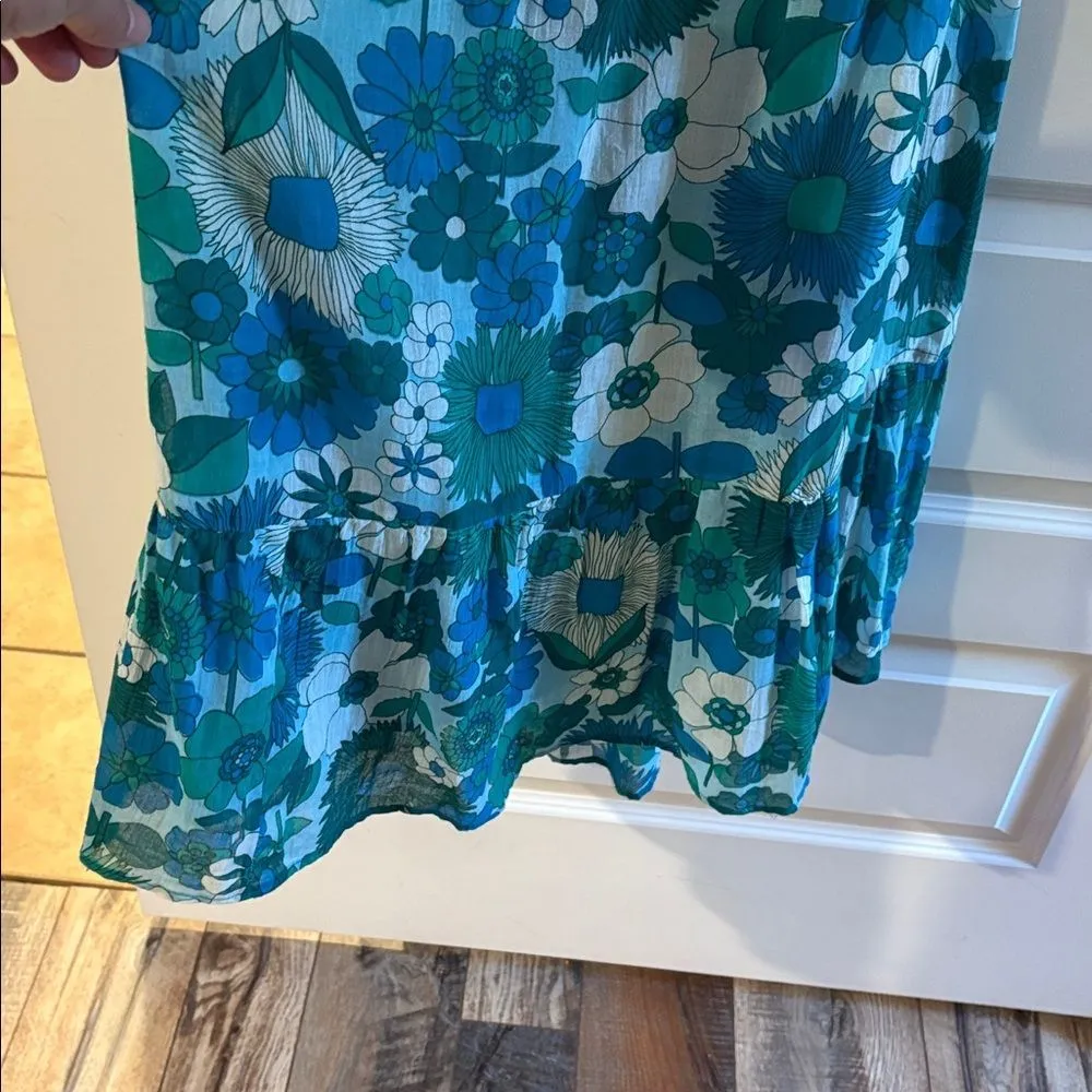 Antik Batik Lorette Lagoon Maxi Dress Blue - Image 4