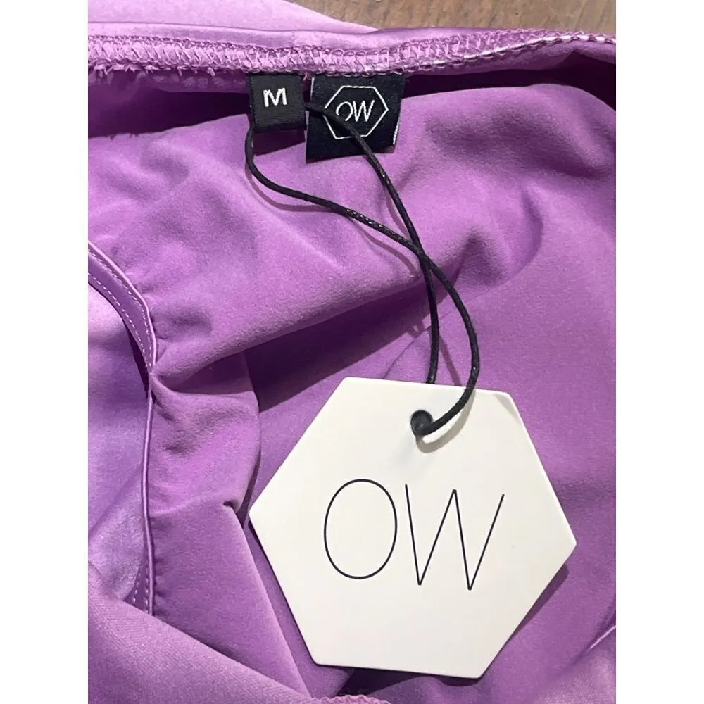 OW Collection Elisha Cut out Dress in Purple Medium New Womens Crystals - Image 8