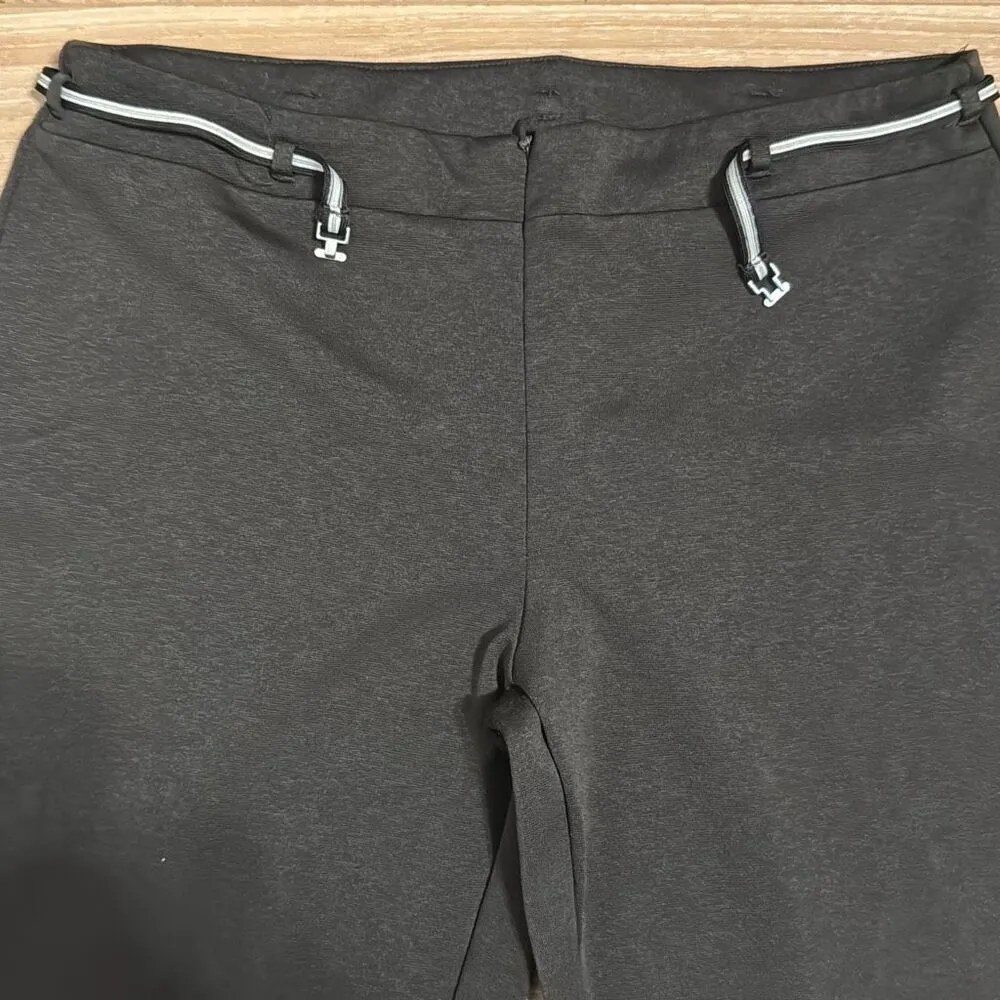 Express vintage black dress pants women’s size 7/8 bootcut with clasp belt - Image 2