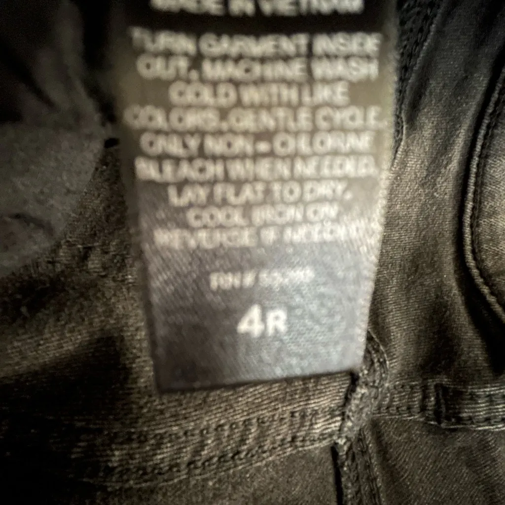 EXPRESS Grey rinsed Black side fringe western skinny jeans - Image 4