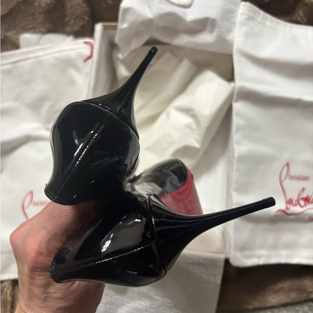 Christian Louboutin Kate 85 mm Pumps - Patent calf leather - Black - Wom… - Image 8