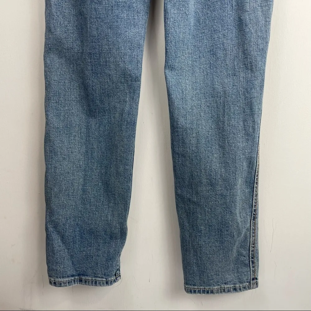Hollister Light Wash Distressed Denim Overalls Sz XS Boho Western - Image 10