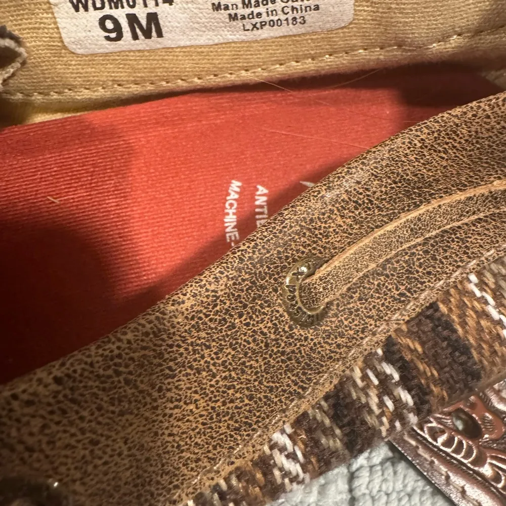 Women's Twisted X Leather Boat Driving Brown Southwest Style Shoes Size … - Image 7