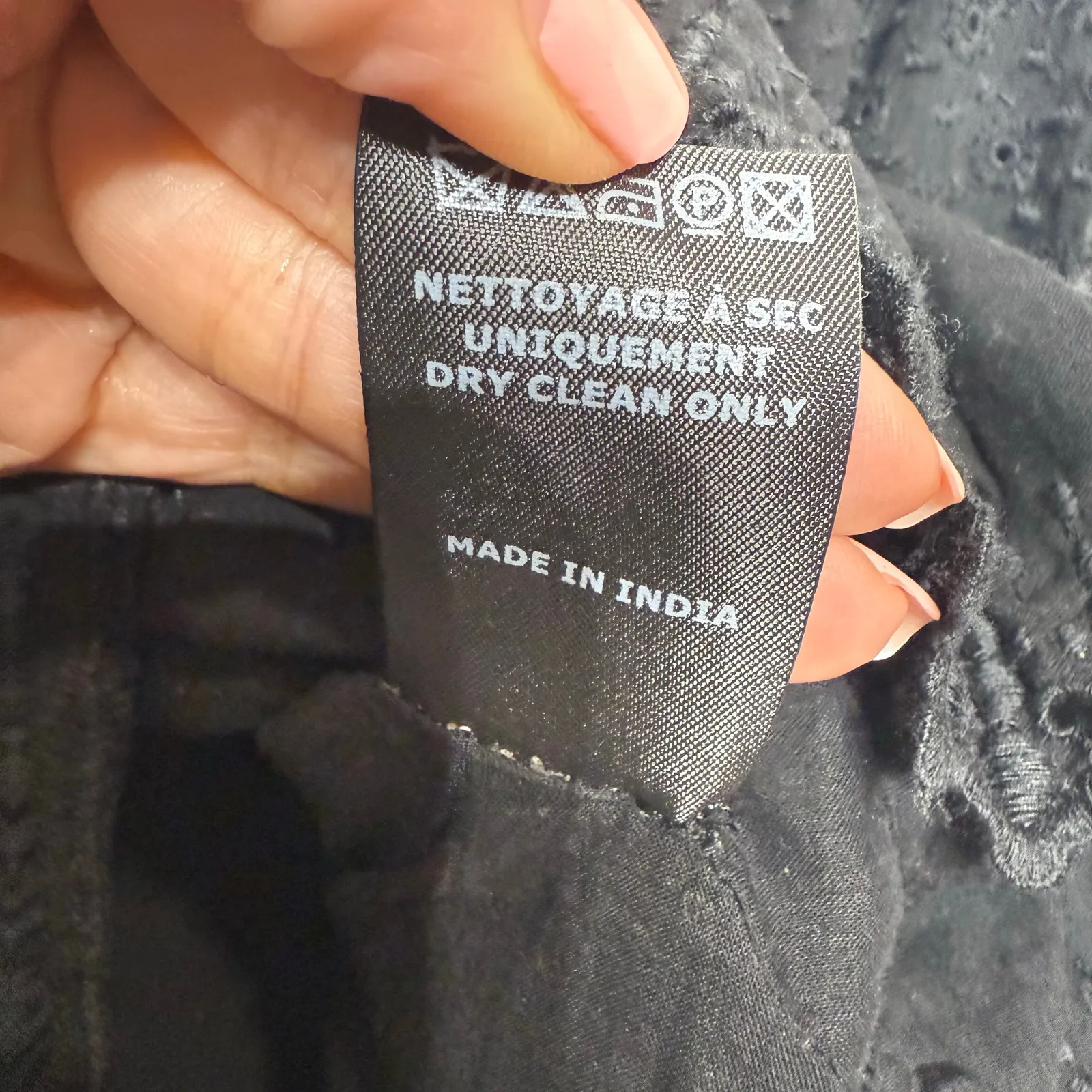 Isabel Marant Black Zanna Ruffled Broderie Anglaise Wrap Mini Skirt Sz 36 - Image 7