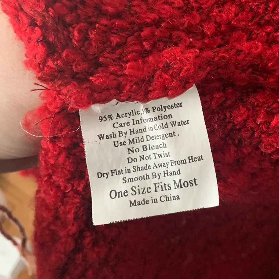 Vintage Retro Christmas Sweater Red - Image 5