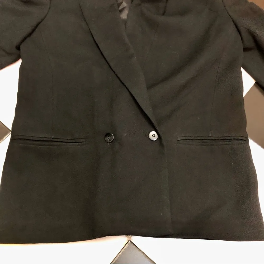 Vintage 90s Gianni Sport Oversized Blazer Long Lapel Jacket Double Buttons sz 10 - Image 4