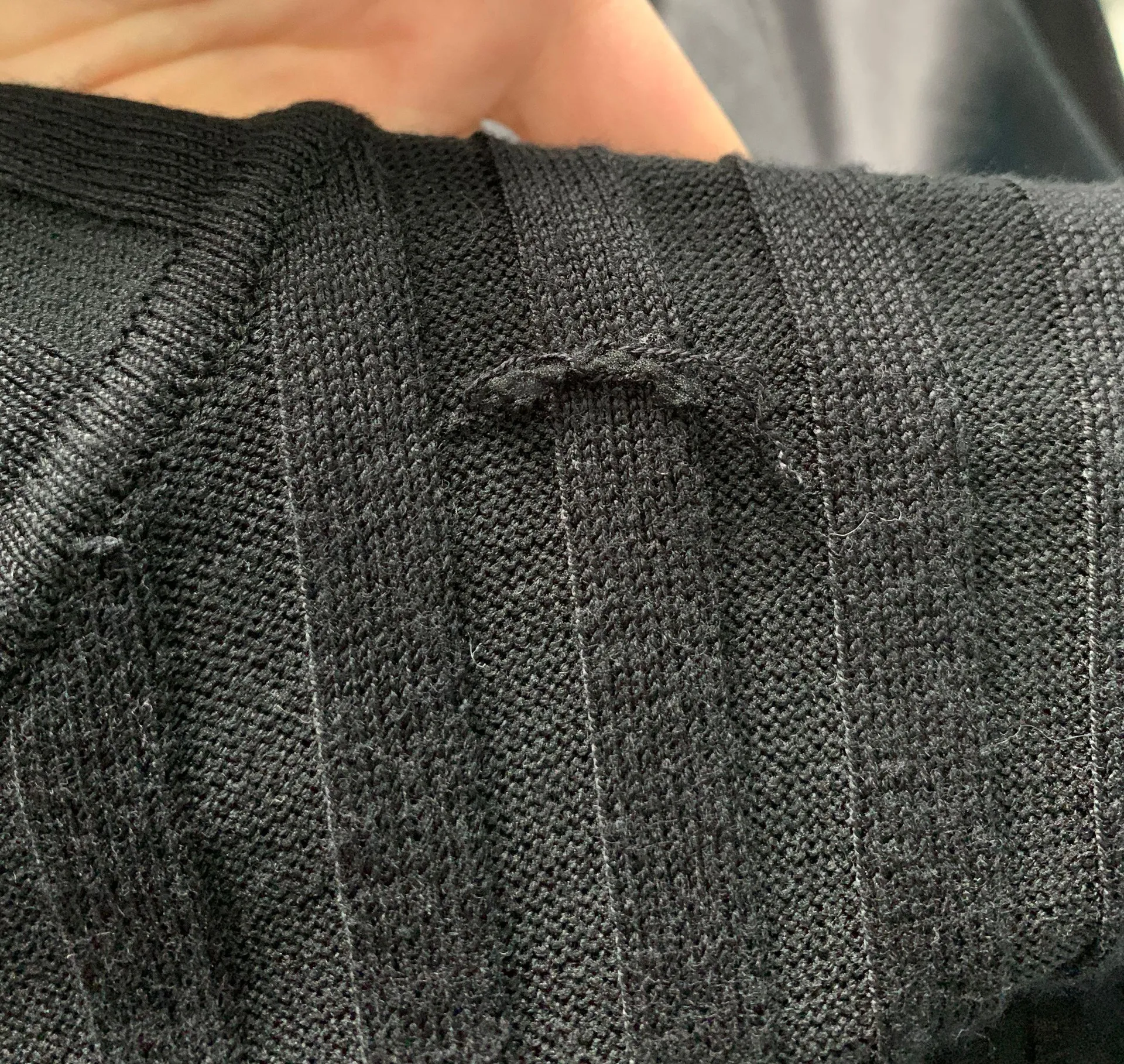 Cable & Gauge Stretch Fit Black Turtleneck - Image 3