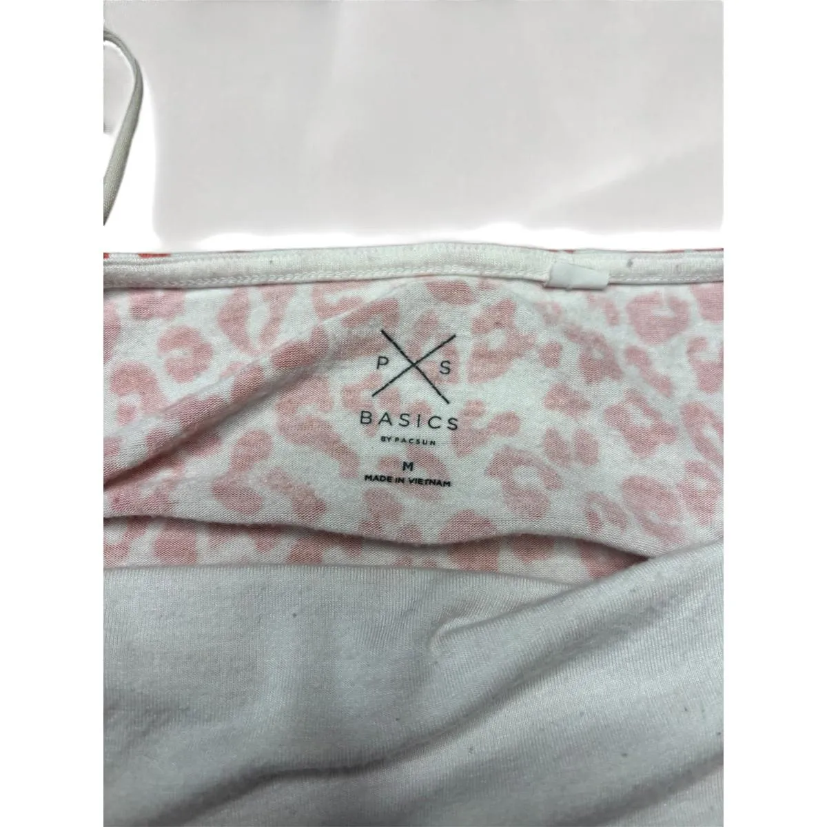 Cheetah Cami Crop Top Pacsun Basics Size Medium - Image 2