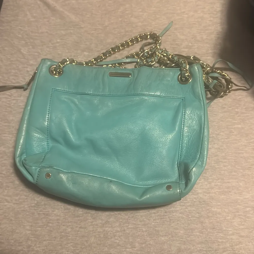 Rebecca minkoff blue green cross body or over the shoulder purse - Image 3