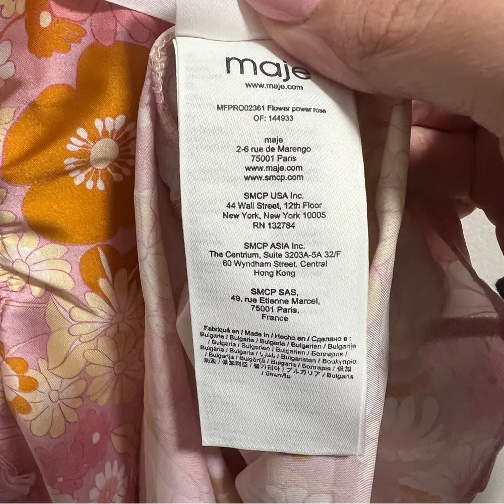 NEW NWT  Rolille Ruched Satin Mini Dress In Flower Power Floral Print - Image 15