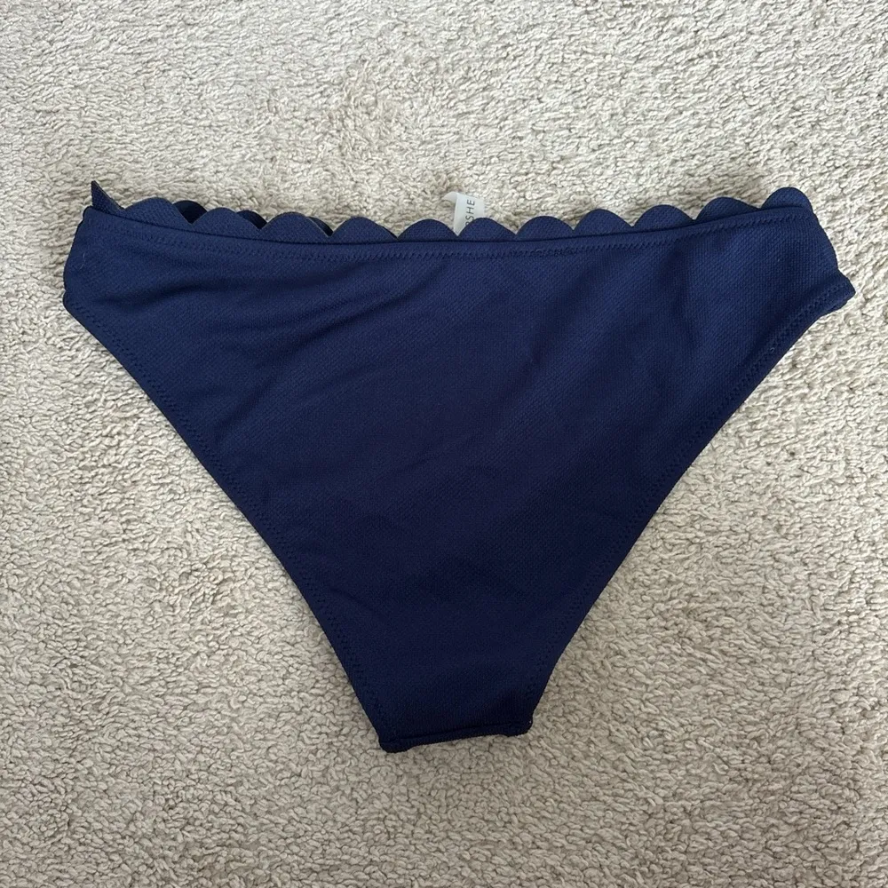 Cupshe Dark Blue Scalloped Bikini Bottom - Image 3