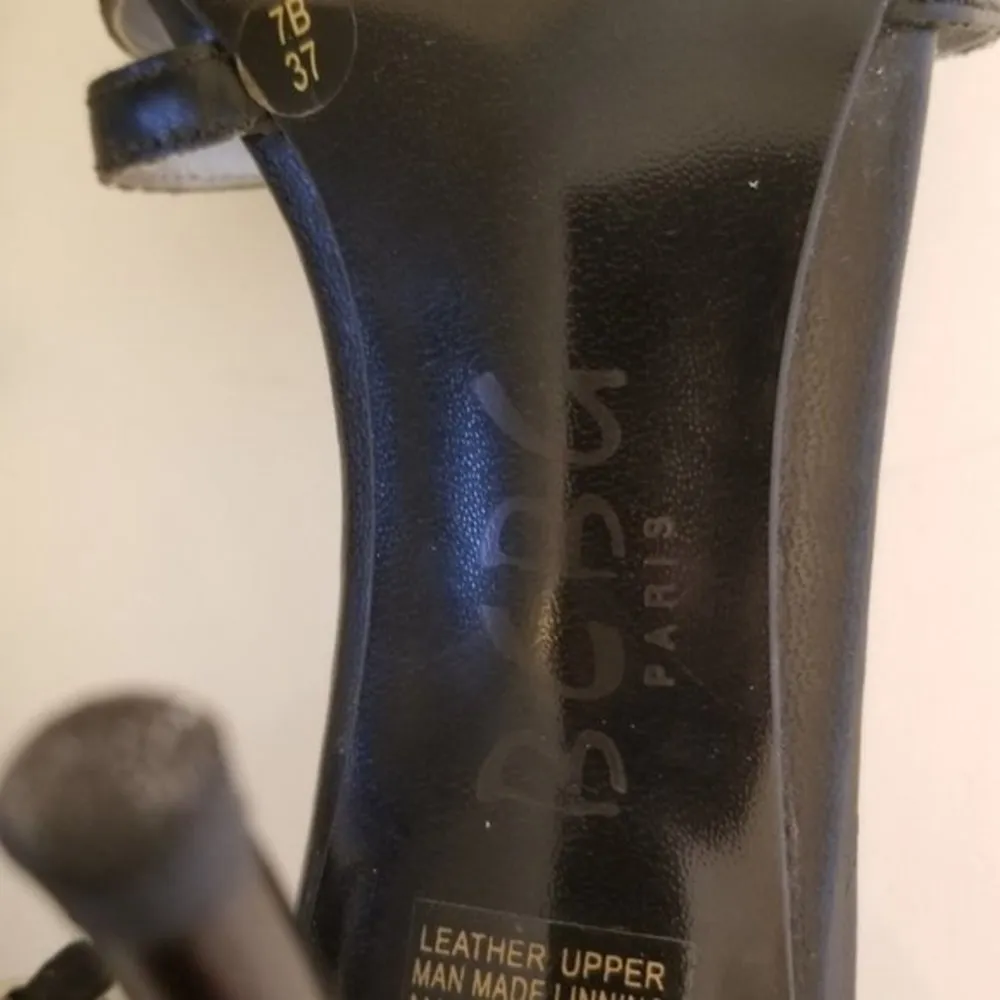 BCBG black open toe‎ heels​ Size 7 - Image 4