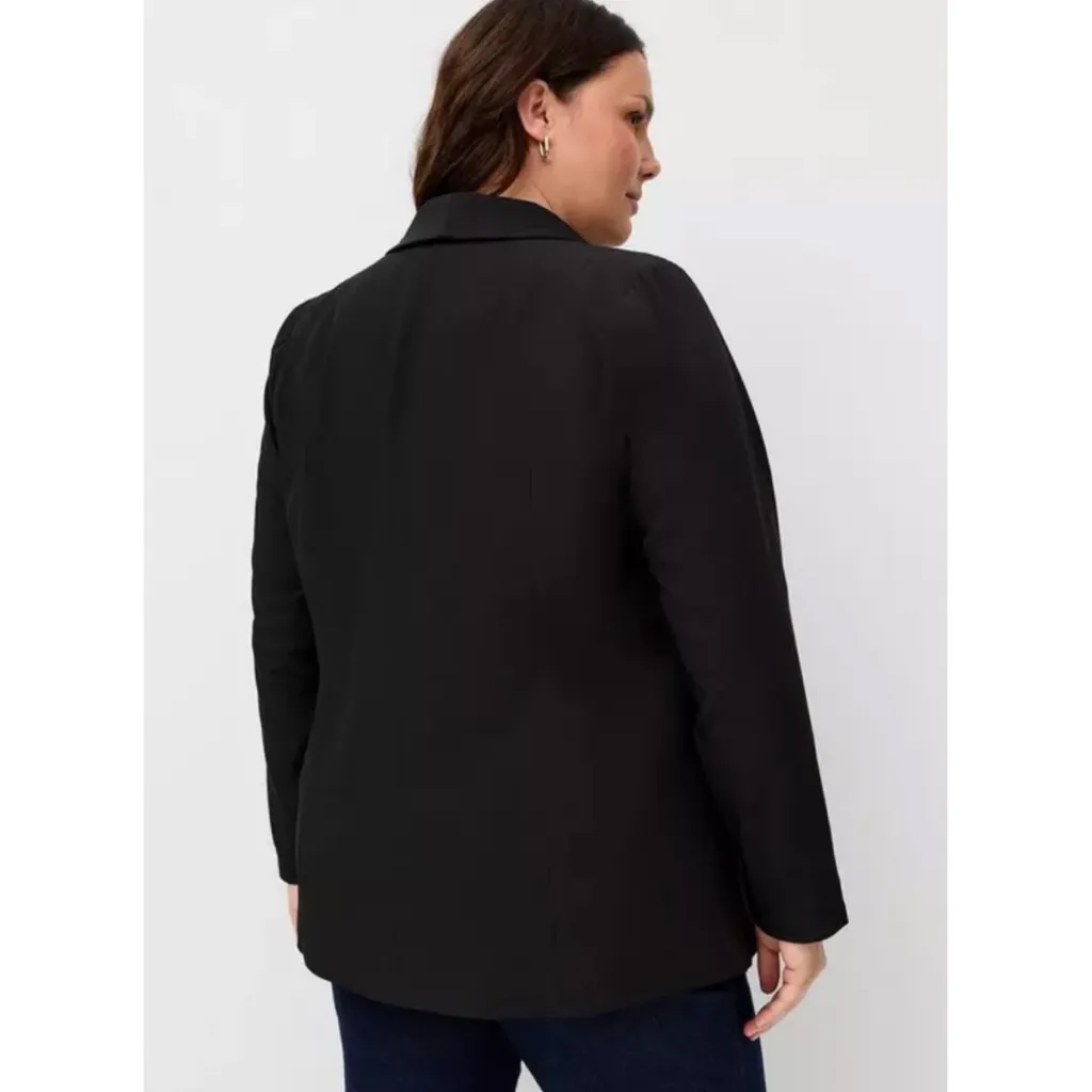 Torrid NWT Classic Shawl Collar Blazer in Deep Black Size 3 - Image 2