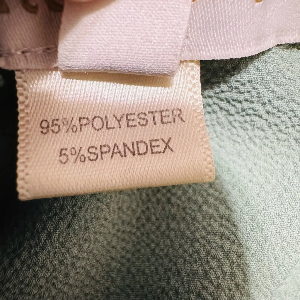 Monteau‎ Women Light Green Textured Collared Long Sleeve Layered Dress SZ M - Image 10