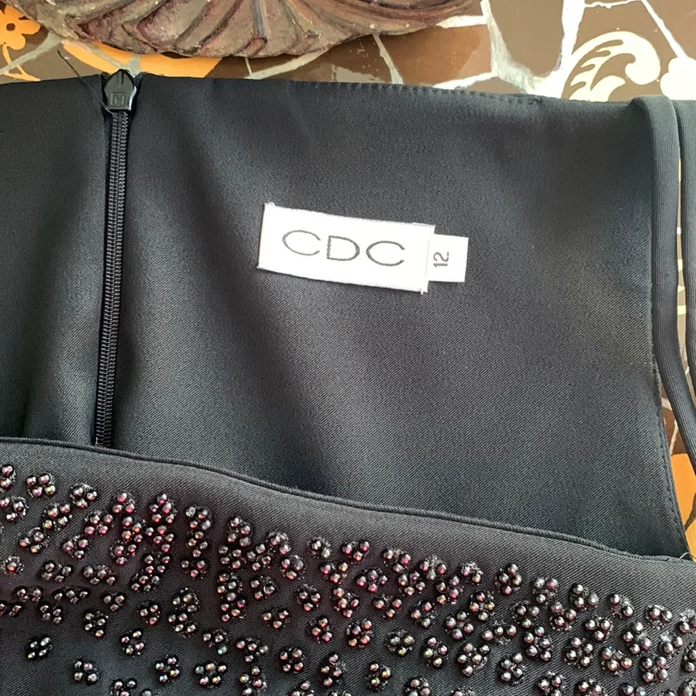 CDC Formal Maxi Dress with Beading Sz:12 - Image 4