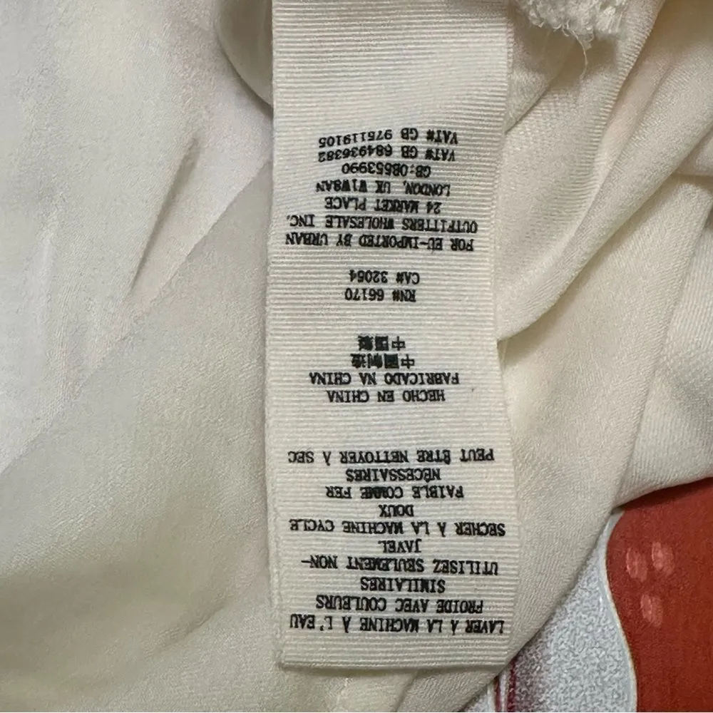 Free People cream Lace open crossover top L - Image 6