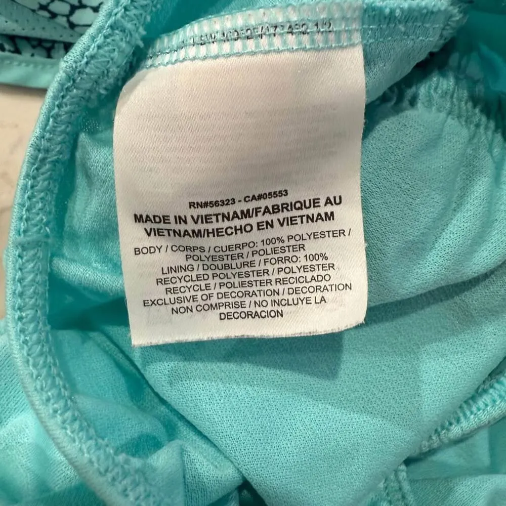 Nike Dri-Fit Tempo Running Shorts Women’s Small Teal Green/Geometric Dot Print - Image 7