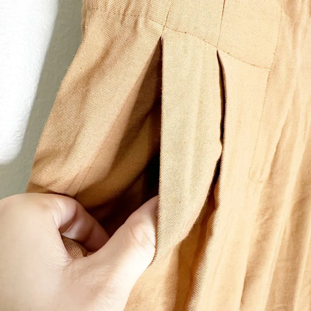 The Sei Pleat Trouser Pants High Rise Straight Leg Chestnut Brown Size 2 - Image 6