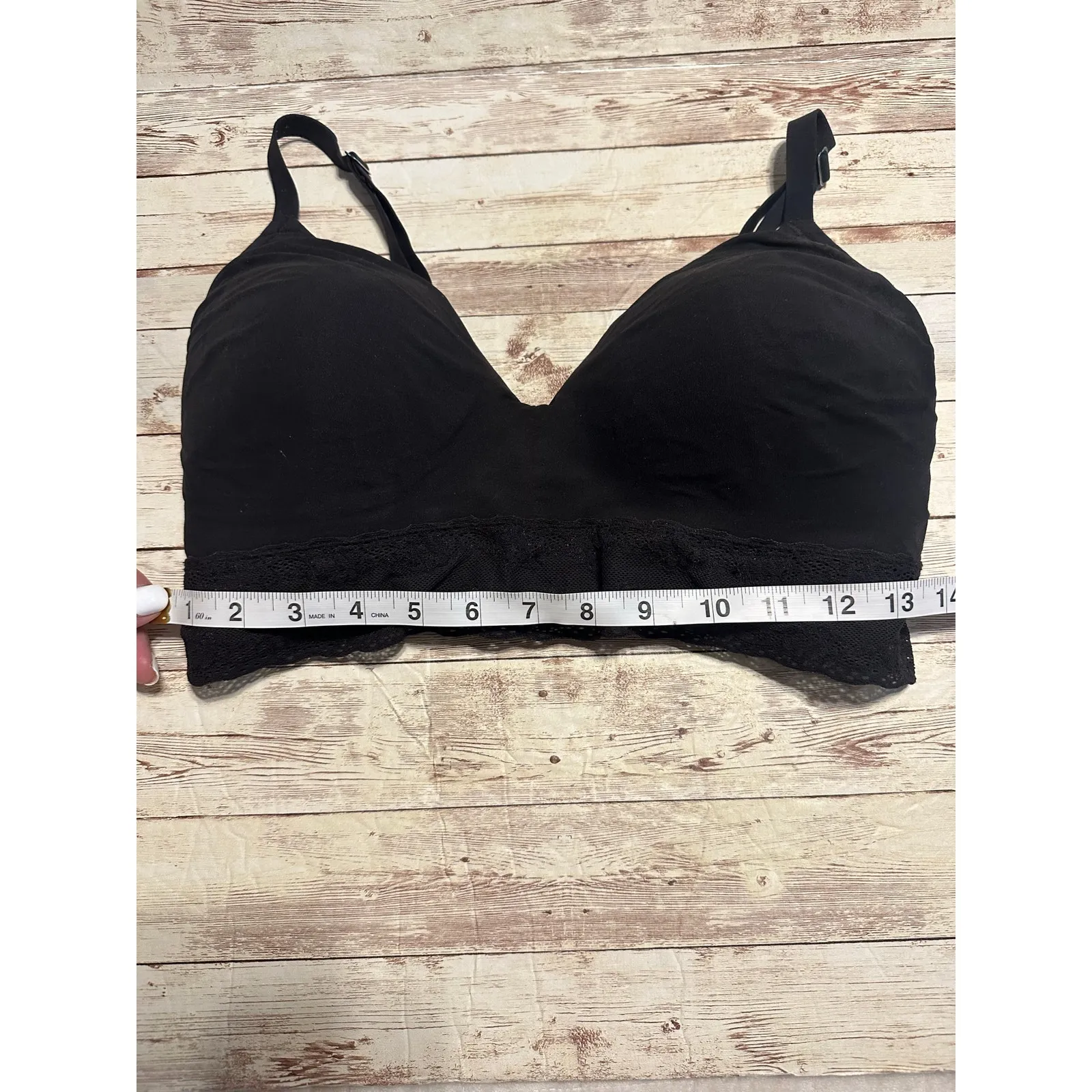 Natori Bliss Perfection Contour Soft Cup Bra Size 34DDD Lace Wireless Black - Image 5