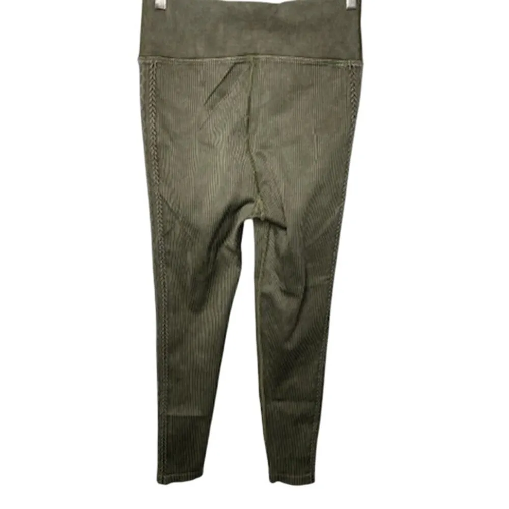 OFFLINE By Aerie Seamless Cable High Waisted Legging Olive Green - Image 6