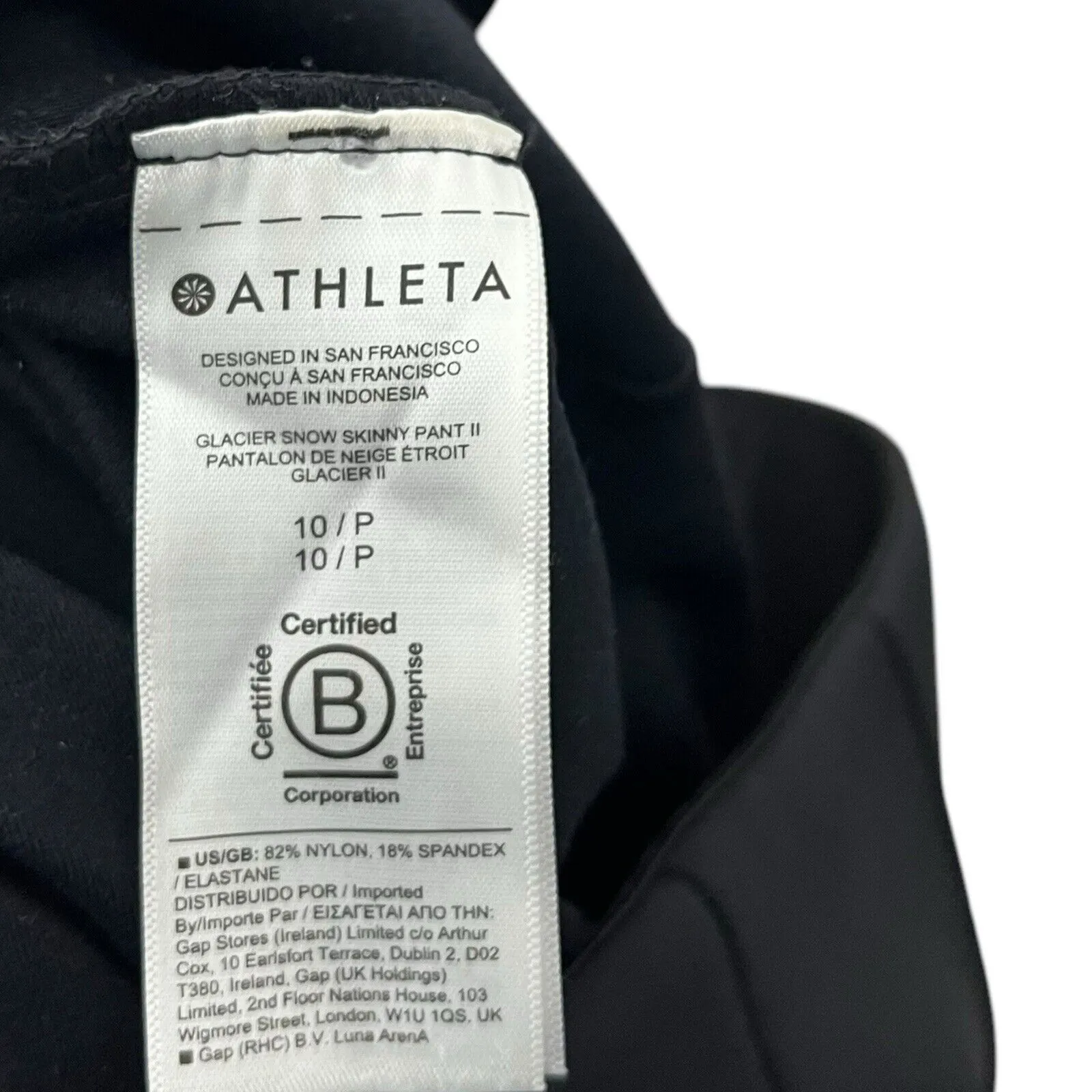 Athleta Glacier Snow Pants II Black Women’s Size 10P Skinny Winter Stretch Warm - Image 13