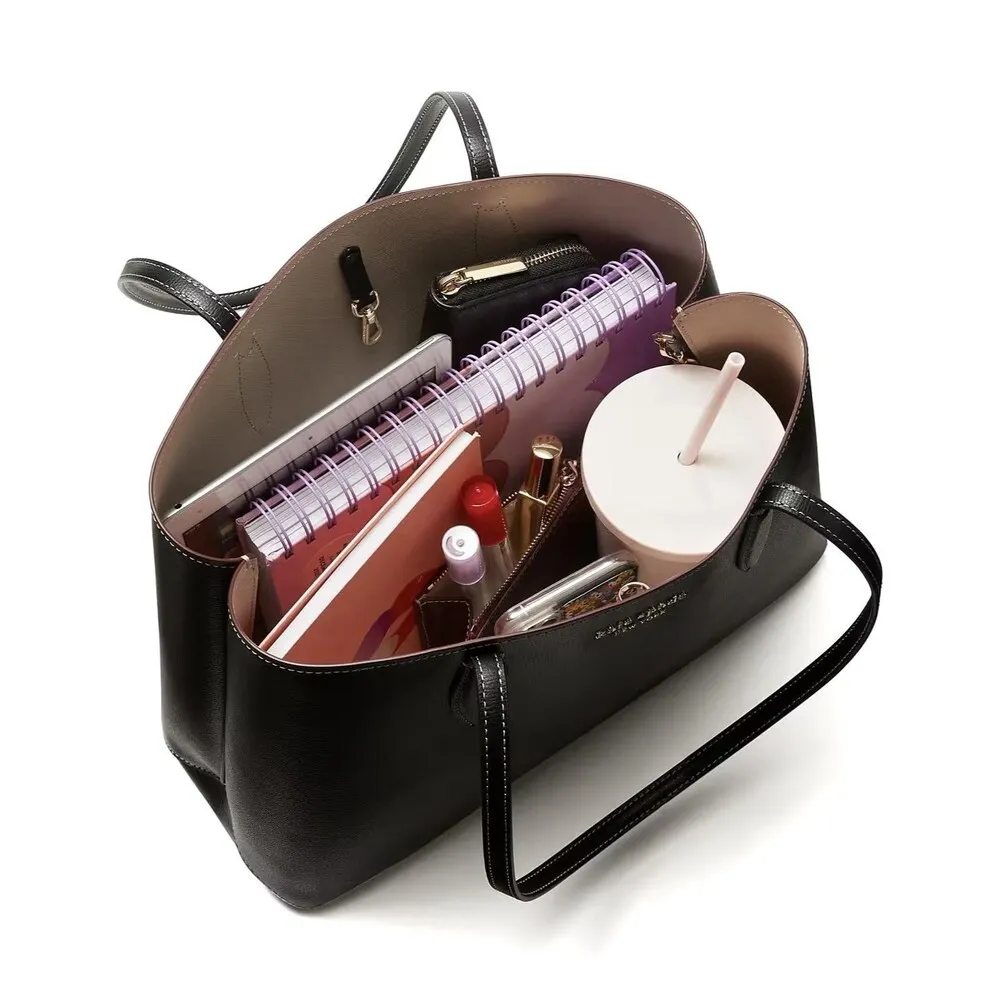 Kate Spade New York K9899 Womens Black All Day Large Zip Top Tote $248 Retail - Image 11