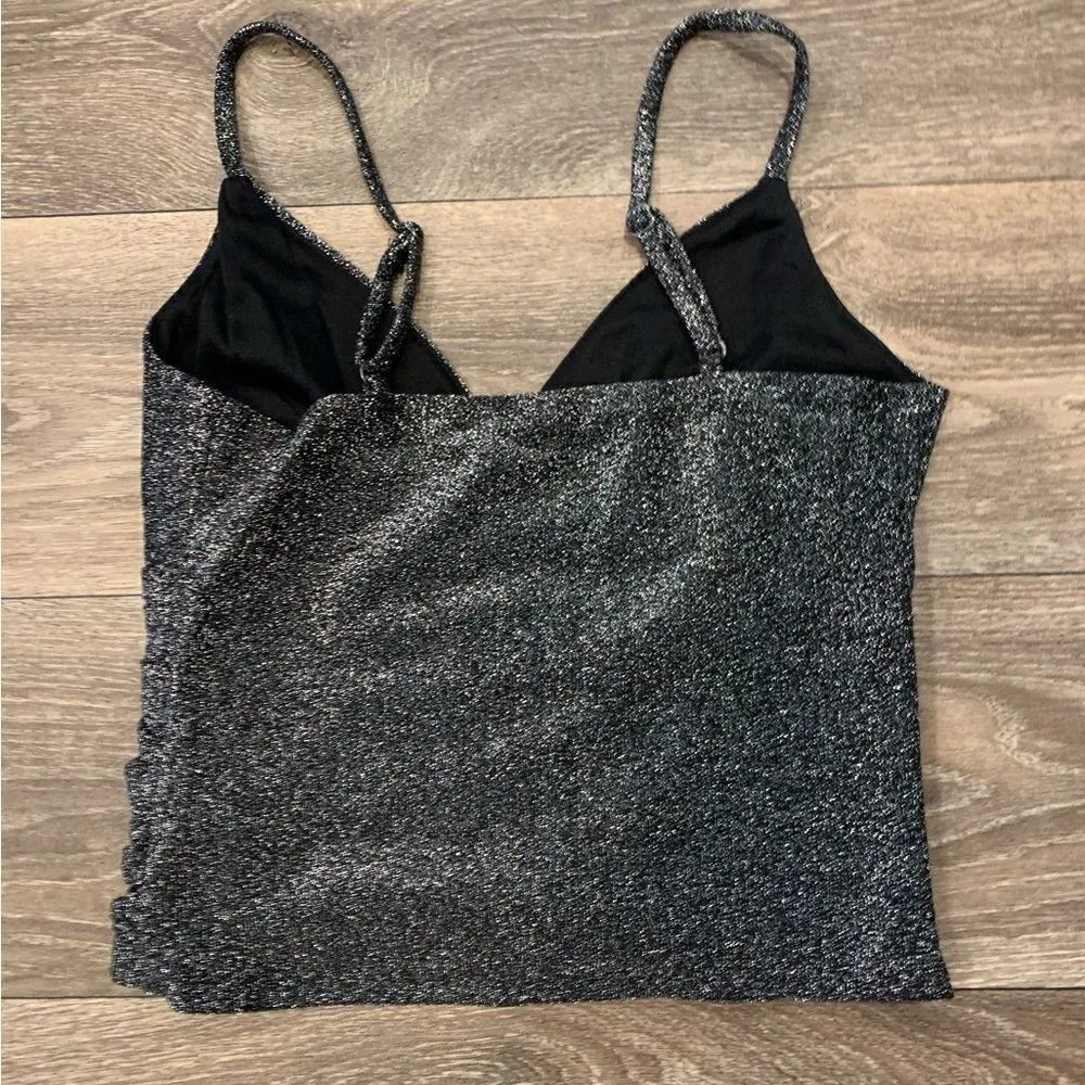 Wild Fable cropped metallic tank top.  Size: S. - Image 2