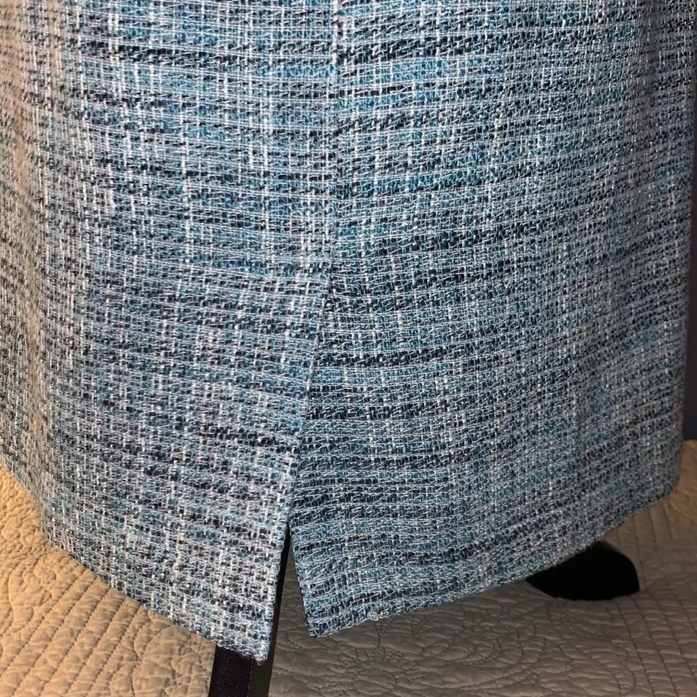 Tribeca Size 6 Tweed Wool Blend Skirt - Image 7